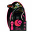 Litar për qen, Flexi M  Neon Pink, Tape, 5m.
