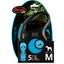 Litar për qen, Flexi M  Neon Blue, Tape, 5m.