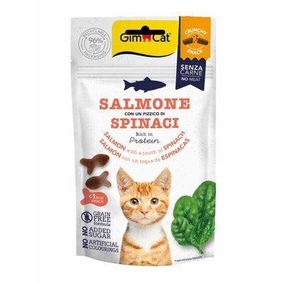 Shpërblime për mace, GimCat Crunchy Salmon& Spinaq, 50 gr.