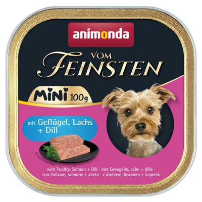 Ushqim i lëngëshëm për këlysh, Animonda Vom Feinsten, mish pule+ zemër qure, 150 gr.