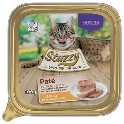 Ushqim i lëngëshëm për mace të sterilizuara, Stuzzy Pate Chicken, 100 gr.