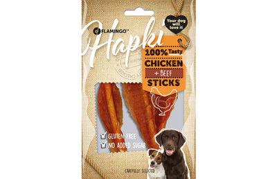 Shpërblime për qen me përmbajtje mish pule+ beef sticks, 55 gr