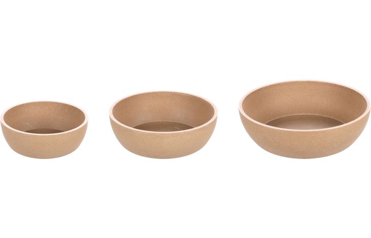 Enë ushqimi dhe uji për mace, Flamingo, RUSCO ROUND TAUPE 12,5CM 180ML