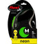 Litar për qen, Flexi M  Neon Green, Tape, 5m.