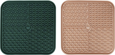 Lick Pad Munir, 20 x 20 cm, Green/Beige, 1 pcs
