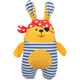 Lodër për qen,  DT Pirra Rabbit Yellow, 24x9x3,5CM flamingo