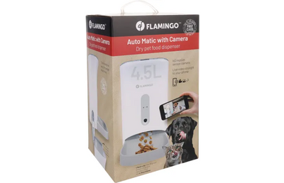 Enë automatike e ushqimit, Food Dispenser Odio White, With Digital Timer and Camera 4.5 L
