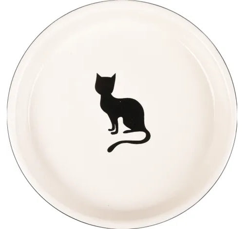 Enë qeramike për mace, Nala,15 x 15 x 2.5 cm, Flat, Flamingo