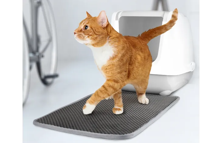 Shtrese për tualet, Litter Tray Mat Matz Grey, 61x41x1,3CM