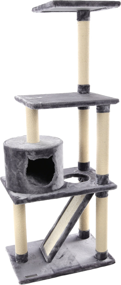 Gërvishëse për mace, Forza Grey & White, 60x40x151,5CM
