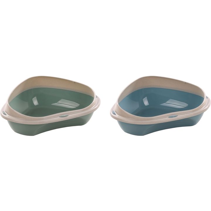 Tualet për mace, CAT LITTER BOX CORNER SADIO ASSORTMENT S 49,5x39,5x17CM