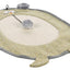 Tepih grithës për mace, JAGRE PLAY MAT OVAL YELLOW