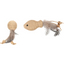 Lodër grithëse për mace, Yutsa Fish+ Ball, 15x4,5x2,5CM, Flamingo
