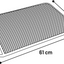 Shtrese për tualet, Litter Tray Mat Matz Grey, 61x41x1,3CM