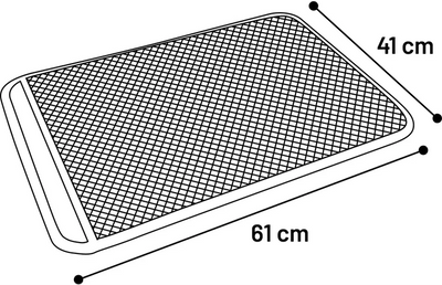 Shtrese për tualet, Litter Tray Mat Matz Grey, 61x41x1,3CM