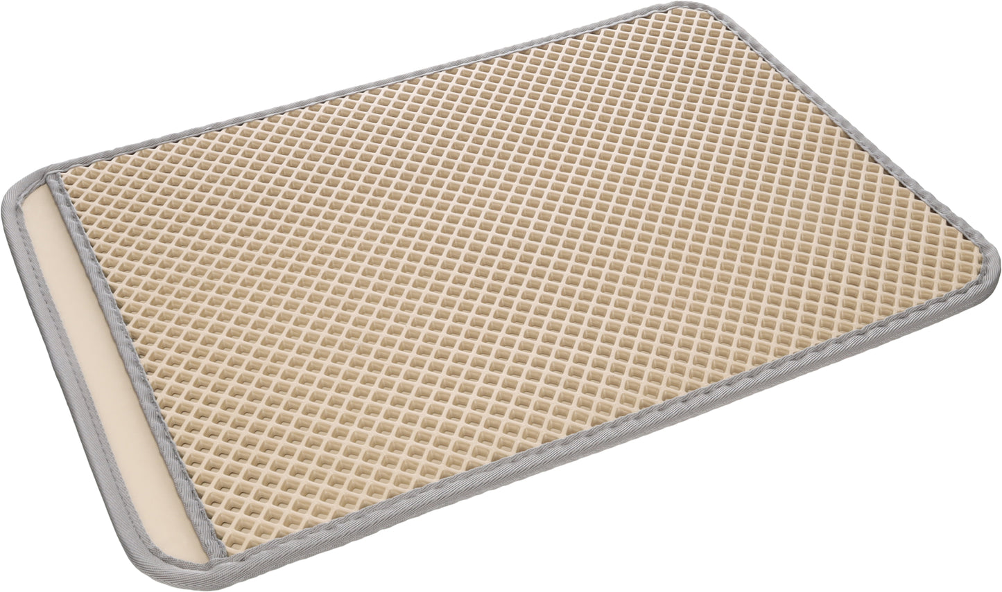 Shtrese për tualet, Litter Tray Mat Matz Beige, 61 x 41 x 1.3 cm