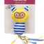 Lodër me catnip për mace, Toy Strellow Owl Yellow, Flamingo