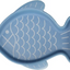 Enë qeramike për mace, Fishie Blue, 200 ml