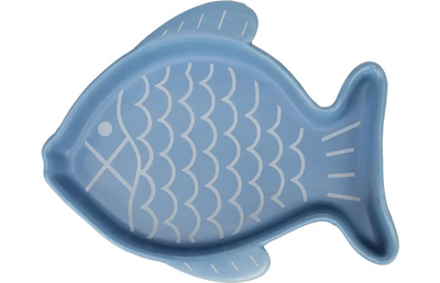Enë qeramike për mace, Fishie Blue, 200 ml