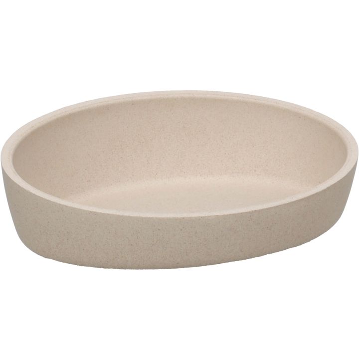 Enë ushqimi dhe uji për mace, Flamingo, KAUNIS OVAL BEIGE 16CM 270ML