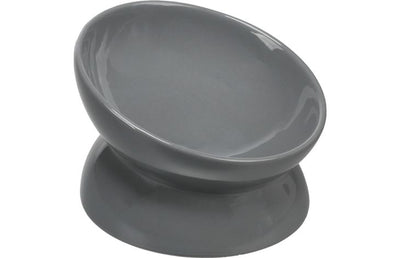 Enë ushqimi dhe uji për mace,  HESSEL ROUND DARK GREY 17,5CM 350ML
