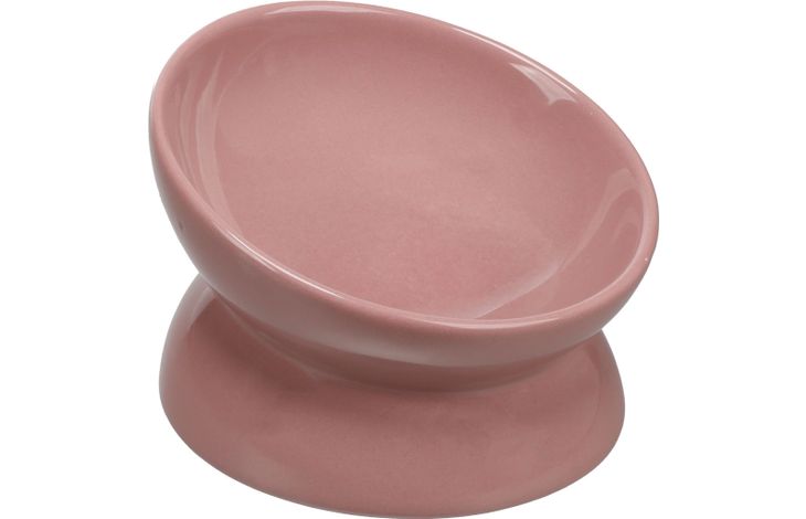 Enë ushqimi dhe uji për mace,  HESSEL ROUND PINK 13CM 110ML