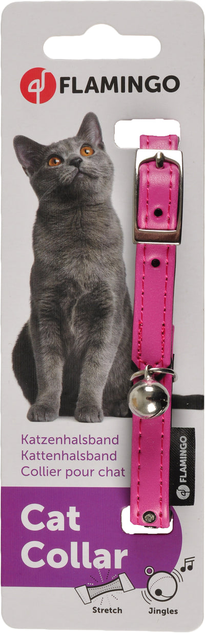 Kollare për mace, Monte Carlo, Pink, Falmingo, 22-25cm x 11mm x 2mm