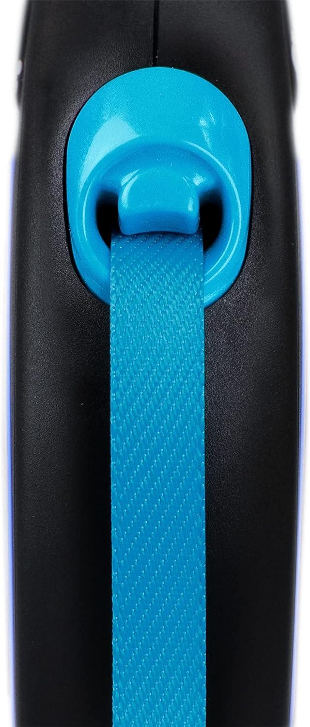 Litar për qen, Flexi S  Neon Blue, Tape, 5m.