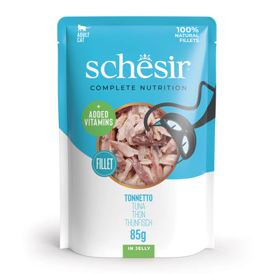 Ushqim i plotë dhe i balancuar, Schesir, Tuna in jelly, pouch, 85 gr.