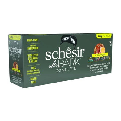 Multi-pack, Schesir After Dark Variety Pack, 12 x 80 gr.