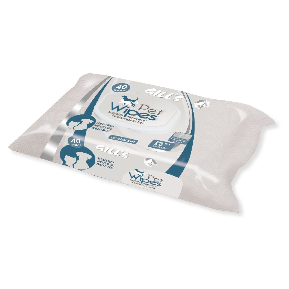 Pecetë e lagur, Neutral, për mace dhe qen, 40 pcs.