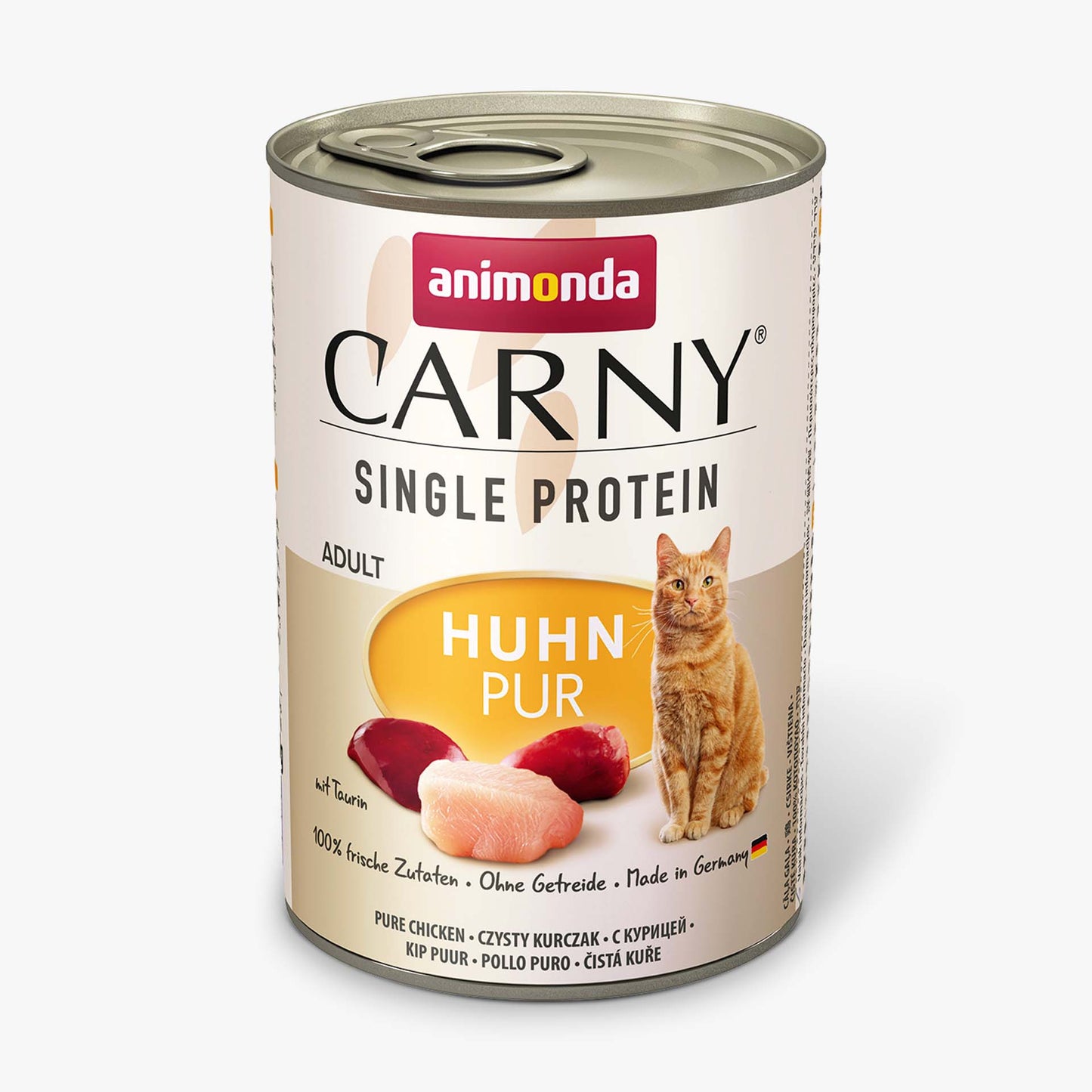 Ushqim i lëngshëm për mace, pulë, monoprotein , Carny, 400gr.