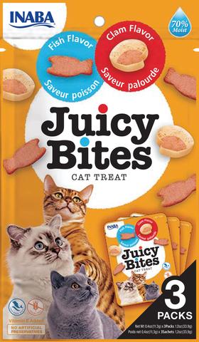 Juicy Bites, fish & clam, 3 pcs ( 3 x 11.3 gr).