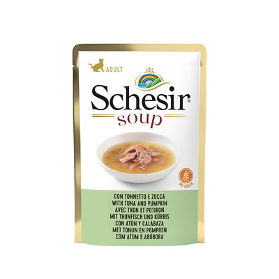 Supë për mace Schesir, me tuna dhe kungull, 85gr
