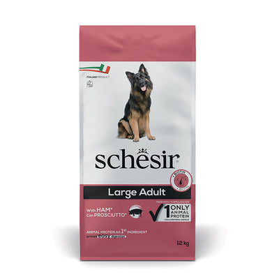 Ushqim për qen të rritur Schesir, me përshutë, Large 12 kg