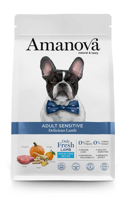 Ushqim për qen, Amanova Lamb, Sensitive, 2 kg