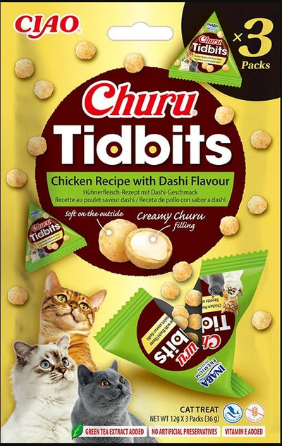 Tidibits, shpërblime për mace, me Chicken & Dashi Flavor