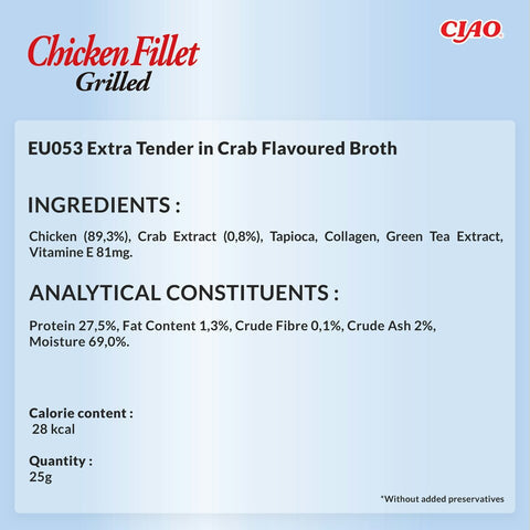 Filetë e pulës, Chicken fillet Extra Tender in Crab Flavored, 1 pcs