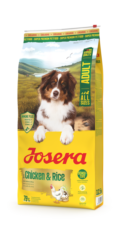 Ushqim i thatë për qen, JOSERA CHICKEN & RICE, 12.5 KG