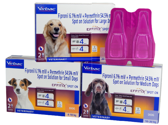 Virbac Effitix 20-40 kg, Pipeta për parazitë të jashtëm, 1 pipet