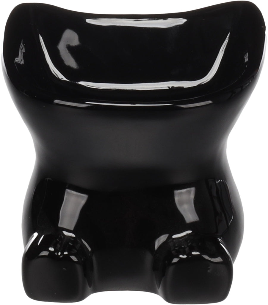 Enë qeramike e ngritur për mace, Doby Black 180 ml