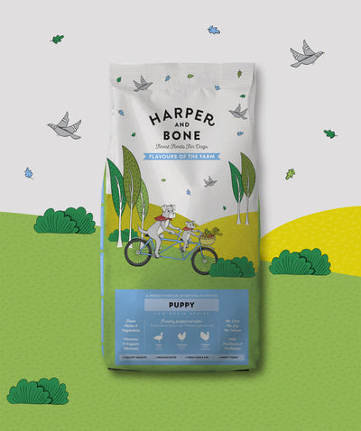 Ushqim për këlysh, Harper and Bone, Puppy, Flavors of the Farm, 2 kg