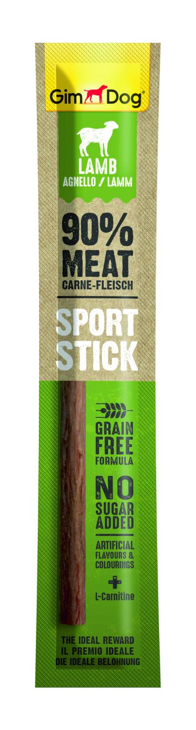 Shpërblime për qen, GimDog Sport Stick, Lamb, 12 gr.