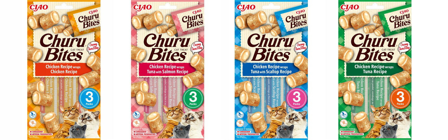 Shpërblime të buta për mace, Churu Bites, Chicken & Tuna