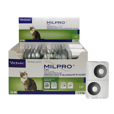 Virbac Milpro - Antiparazitar për mace të rritura