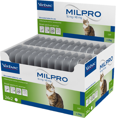 Virbac Milpro - Antiparazitar për mace të rritura