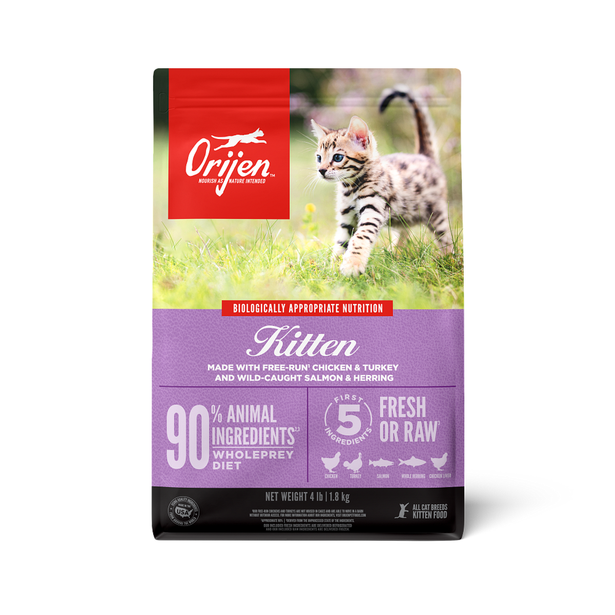 Ushqim për mace, Orijen Kitten, 1.8 kg
