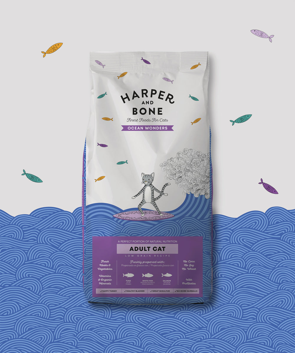 Ushqim për mace adulte, Harper and Bone, Ocean Wonders, 2 kg