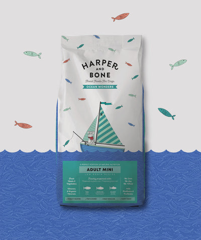 Ushqim për qen, Harper and Bone, Adult Mini, Ocean Wonders, 2 kg.