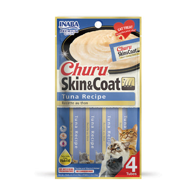 Shpërblime të lëngëshme Churu Tuna, Skin & Coat